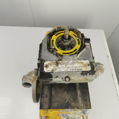 Sharpe Style Pneumatic Valve Actuator With 3" Stainless Steel Valve 3-Way