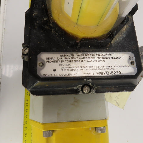 Sonic Torque ST150 Pneumatic Valve Actuator With 3" Stainless Steel Valve 3-Way