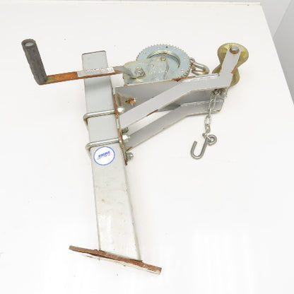 Shelby 5409B 2100Lbs Dock Mount Boat Trailer Hand Winch 19' Line