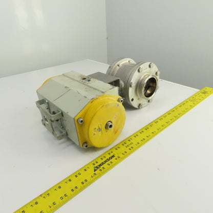 Sonic Torque Pneumatic Valve Actuator With Sharpe CF3M 3" Stainless Ball Valve