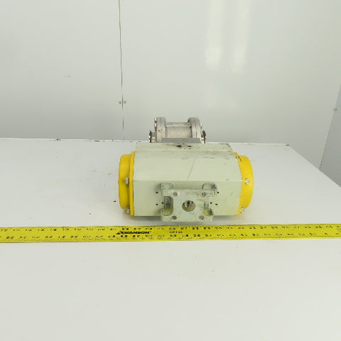 Sonic Torque Pneumatic Valve Actuator With Sharpe CF3M 3" Stainless Ball Valve