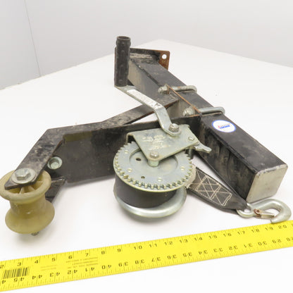 Shelby 5405 1500Lbs Dock Mount Boat Trailer Hand Winch 19' Line