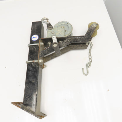 Shelby 5405 1500Lbs Dock Mount Boat Trailer Hand Winch 19' Line