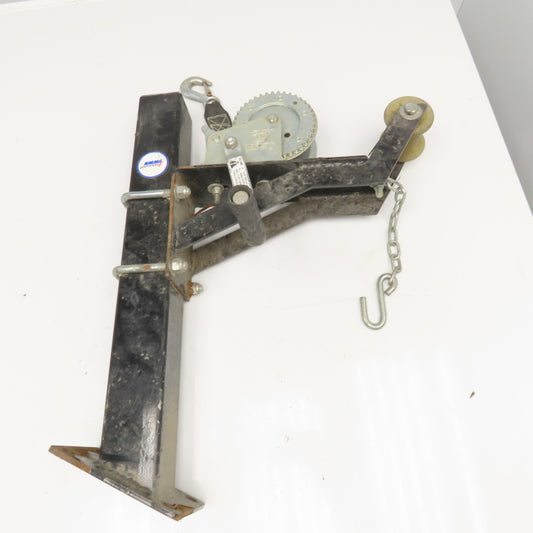 Shelby 5405 1500Lbs Dock Mount Boat Trailer Hand Winch 19' Line