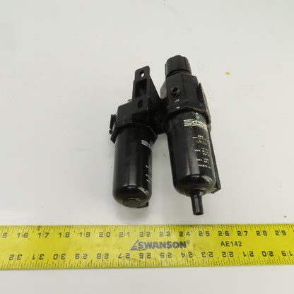 ARO Compressed Air Filter Regulator Lubricator FRL 150PSI 3/8" x 1/2" NPT