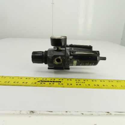 ARO Compressed Air Filter Regulator Lubricator FRL 150PSI 3/8" x 1/2" NPT