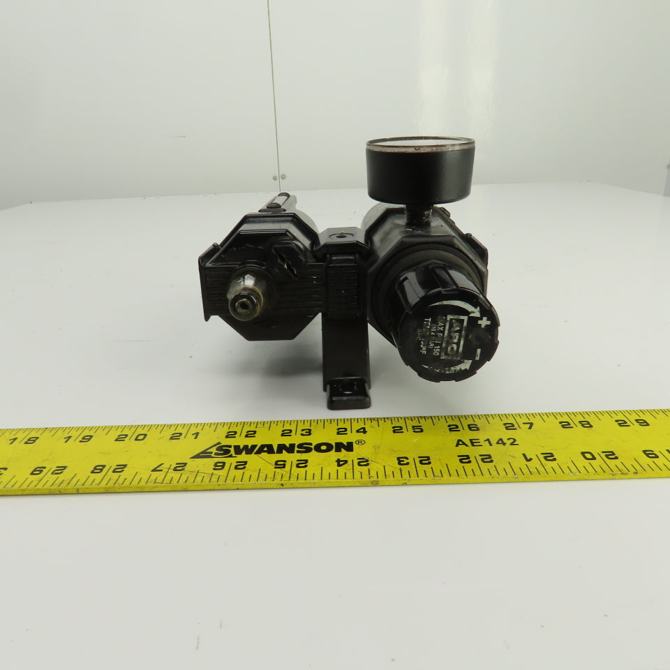 ARO Compressed Air Filter Regulator Lubricator FRL 150PSI 3/8" x 1/2" NPT