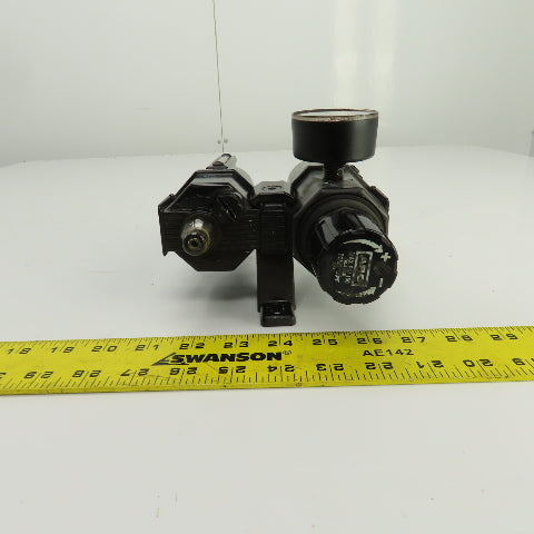 ARO Compressed Air Filter Regulator Lubricator FRL 150PSI 3/8" x 1/2" NPT