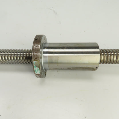 Shizuoka MILLMASTER B-10V Single Start Ball Screw & Nut 60-3/4" OAL 9mm Pitch