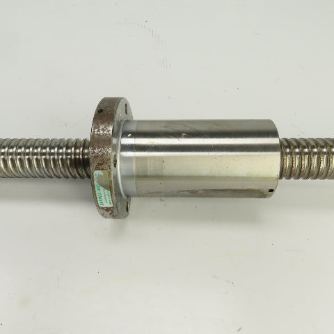 Shizuoka MILLMASTER B-10V Single Start Ball Screw & Nut 60-3/4" OAL 9mm Pitch