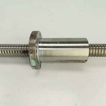 Shizuoka MILLMASTER B-10V Single Start Ball Screw & Nut 60-3/4" OAL 9mm Pitch
