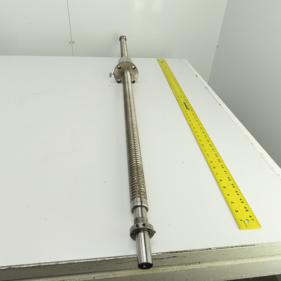 Shizuoka MILLMASTER B-10V Single Start Ball Screw & Nut 60-3/4" OAL 9mm Pitch