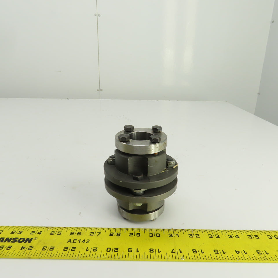 4-1/2" OAL Flexible Steel Disc Shaft Coupling 28mm x 35mm
