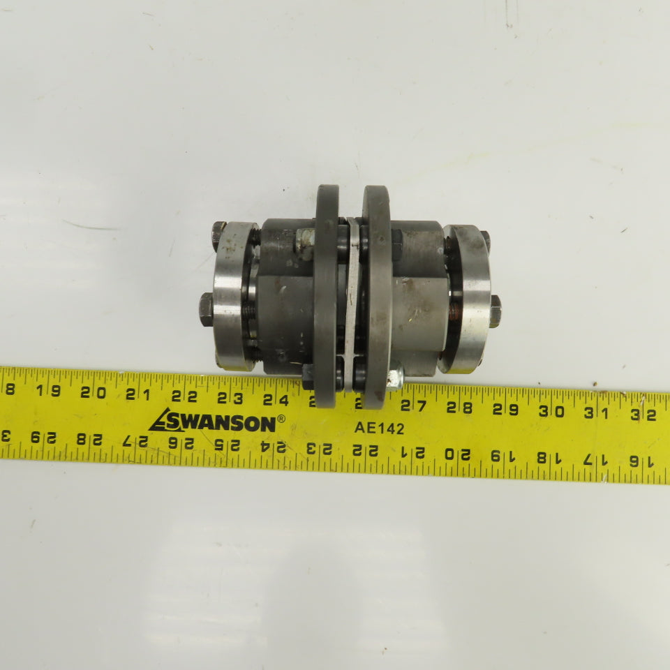 4-1/2" OAL Flexible Steel Disc Shaft Coupling 28mm x 35mm