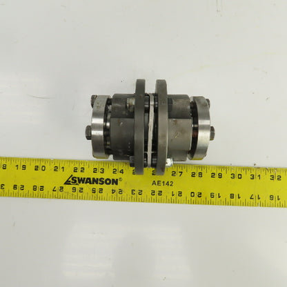 4-1/2" OAL Flexible Steel Disc Shaft Coupling 28mm x 35mm