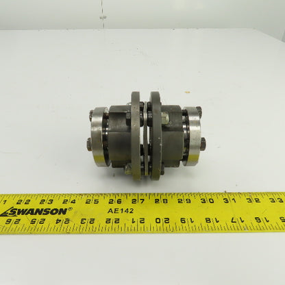 4-1/2" OAL Flexible Steel Disc Shaft Coupling 28mm x 35mm
