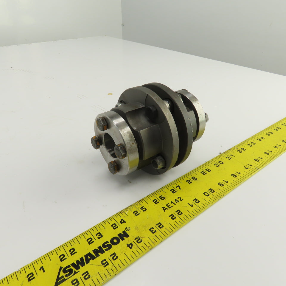 4-1/2" OAL Flexible Steel Disc Shaft Coupling 28mm x 35mm