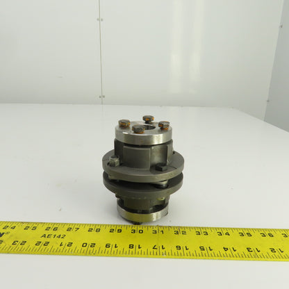 4-1/2" OAL Flexible Steel Disc Shaft Coupling 28mm x 35mm
