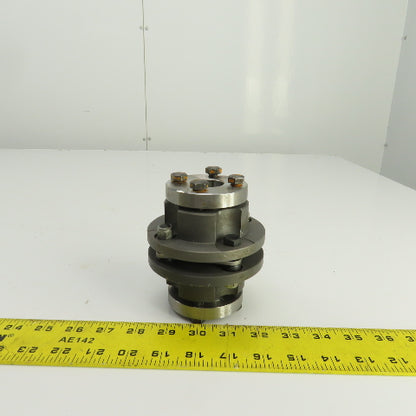 4-1/2" OAL Flexible Steel Disc Shaft Coupling 28mm x 35mm