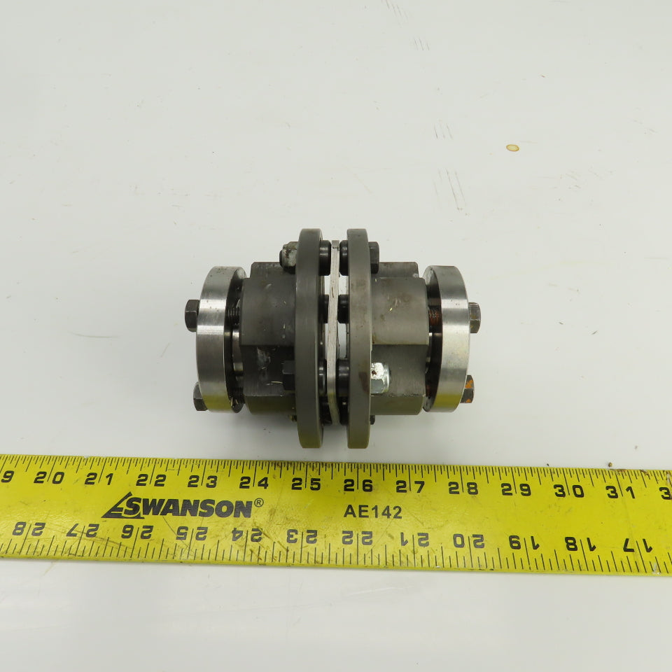 4-1/2" OAL Flexible Steel Disc Shaft Coupling 28mm x 35mm