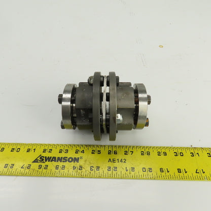 4-1/2" OAL Flexible Steel Disc Shaft Coupling 28mm x 35mm