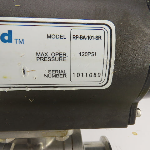 Bradford RP-BA-101-SR Pneumatic Actuator 120PSI 2" Stainless Ball Valve CF8H