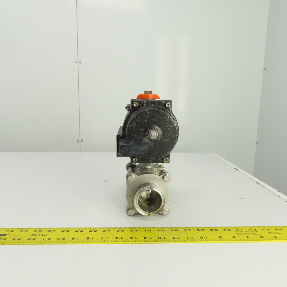 Bradford RP-BA-101-SR Pneumatic Actuator 120PSI 2" Stainless Ball Valve CF8H