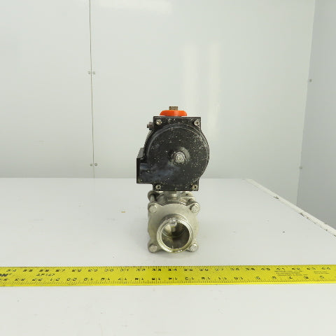 Bradford RP-BA-101-SR Pneumatic Actuator 120PSI 2" Stainless Ball Valve CF8H