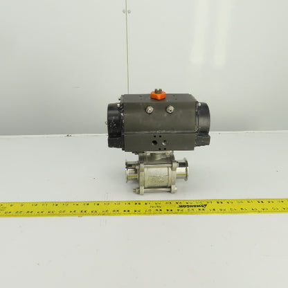 Bradford RP-BA-101-SR Pneumatic Actuator 120PSI 2" Stainless Ball Valve CF8H