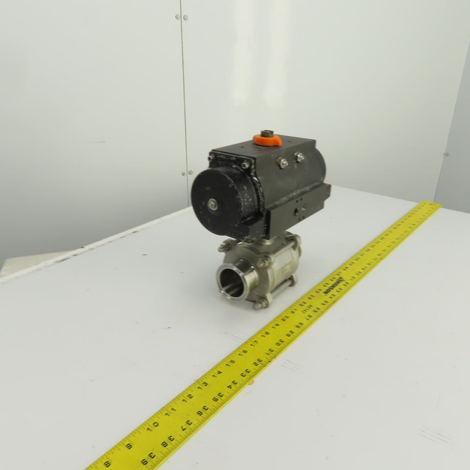 Bradford RP-BA-101-SR Pneumatic Actuator 120PSI 2" Stainless Ball Valve CF8H