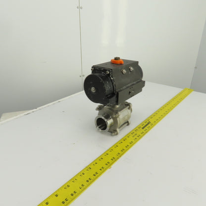 Bradford RP-BA-101-SR Pneumatic Actuator 120PSI 2" Stainless Ball Valve CF8H