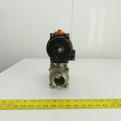 Bradford RP-BA-101-SR Pneumatic Actuator 120PSI 2" Stainless Ball Valve CF8H