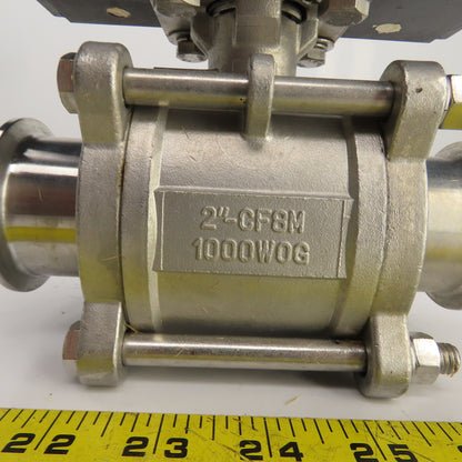 Bradford RP-BA-101-SR Pneumatic Actuator 120PSI 2" Stainless Ball Valve CF8H