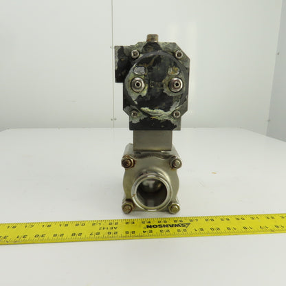 Pneumatic Valve Actuator 2" Stainless Steel Ball Valve CF8H