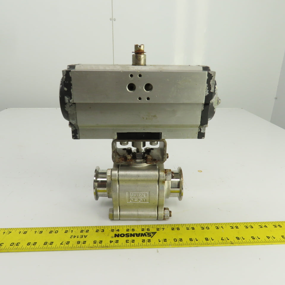 Pneumatic Valve Actuator 2" Stainless Steel Ball Valve CF8H