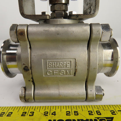 Sharpe SP100N Pneumatic Valve Actuator 145PSI 2" Stainless Steel Ball Valve CF3M