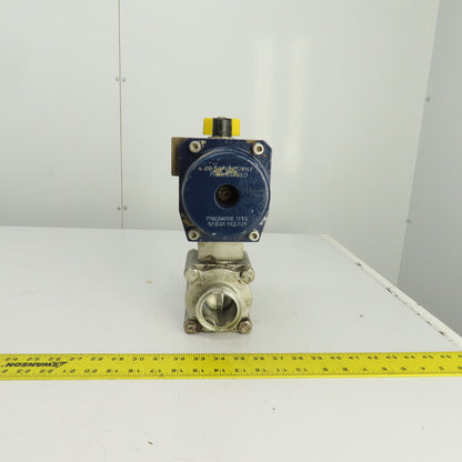 Sharpe SP100N Pneumatic Valve Actuator 145PSI 2" Stainless Steel Ball Valve CF3M