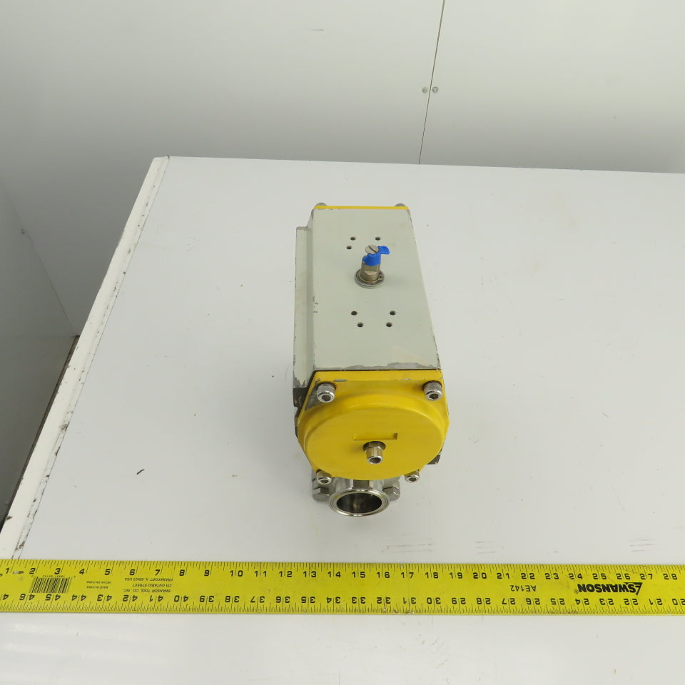 Sonic Torque ST90 Pneumatic Valve Actuator 120PSI Sharpe CF3M 2" Sanitary Valve
