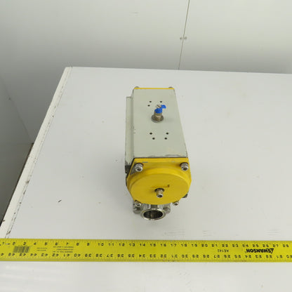 Sonic Torque ST90 Pneumatic Valve Actuator 120PSI Sharpe CF3M 2" Sanitary Valve
