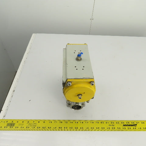 Sonic Torque ST90 Pneumatic Valve Actuator 120PSI Sharpe CF3M 2" Sanitary Valve