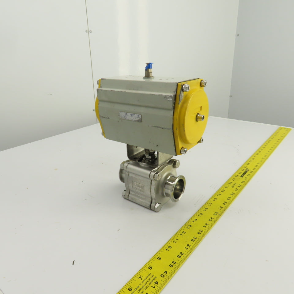 Sonic Torque ST90 Pneumatic Valve Actuator 120PSI Sharpe CF3M 2" Sanitary Valve