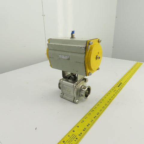 Sonic Torque ST90 Pneumatic Valve Actuator 120PSI Sharpe CF3M 2" Sanitary Valve