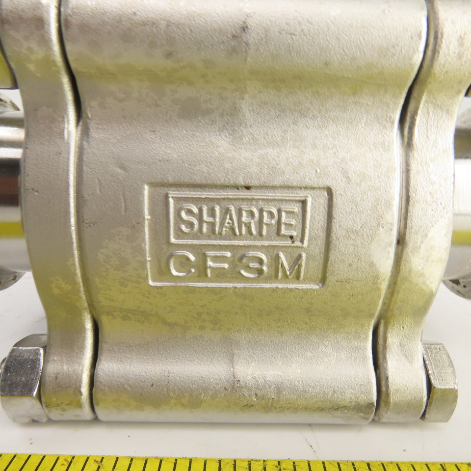 Sonic Torque ST90 Pneumatic Valve Actuator 120PSI Sharpe CF3M 2" Sanitary Valve
