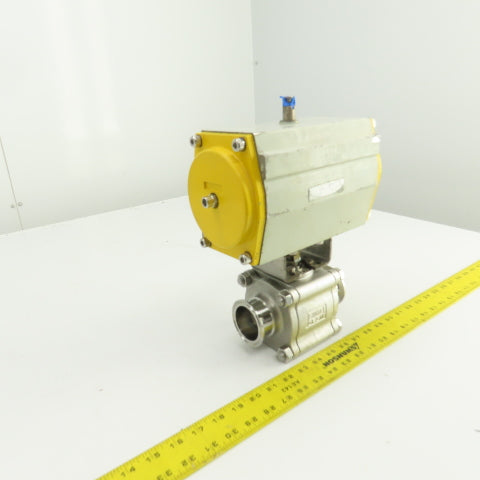 Sonic Torque ST90 Pneumatic Valve Actuator 120PSI Sharpe CF3M 2" Sanitary Valve