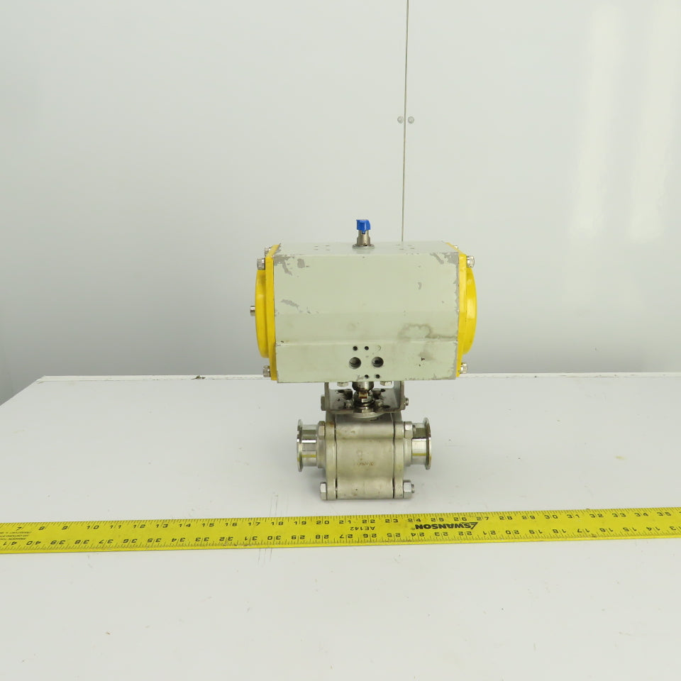 Sonic Torque ST90 Pneumatic Valve Actuator 120PSI Sharpe CF3M 2" Sanitary Valve