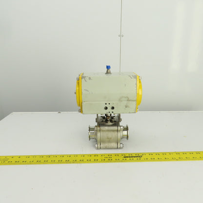 Sonic Torque ST90 Pneumatic Valve Actuator 120PSI Sharpe CF3M 2" Sanitary Valve