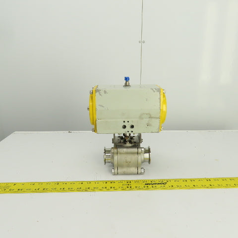 Sonic Torque ST90 Pneumatic Valve Actuator 120PSI Sharpe CF3M 2" Sanitary Valve