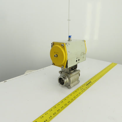 Sonic Torque ST90 Pneumatic Valve Actuator 120PSI Sharpe CF3M 2" Sanitary Valve