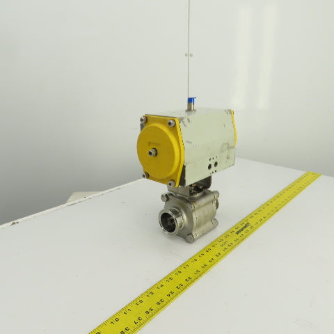Sonic Torque ST90 Pneumatic Valve Actuator 120PSI Sharpe CF3M 2" Sanitary Valve