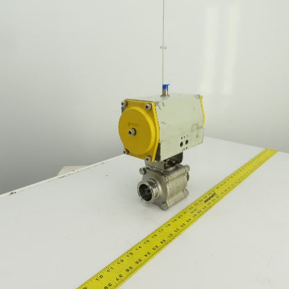Sonic Torque ST90 Pneumatic Valve Actuator 120PSI Sharpe CF3M 2" Sanitary Valve